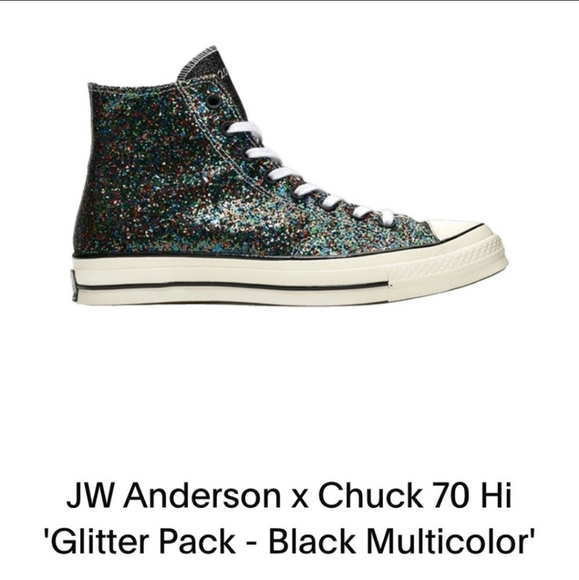 NEW JW Anderson x Chuck 70 High Glitter Pack - Picture 10 of 12